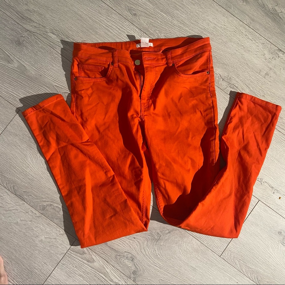 Women jeans red